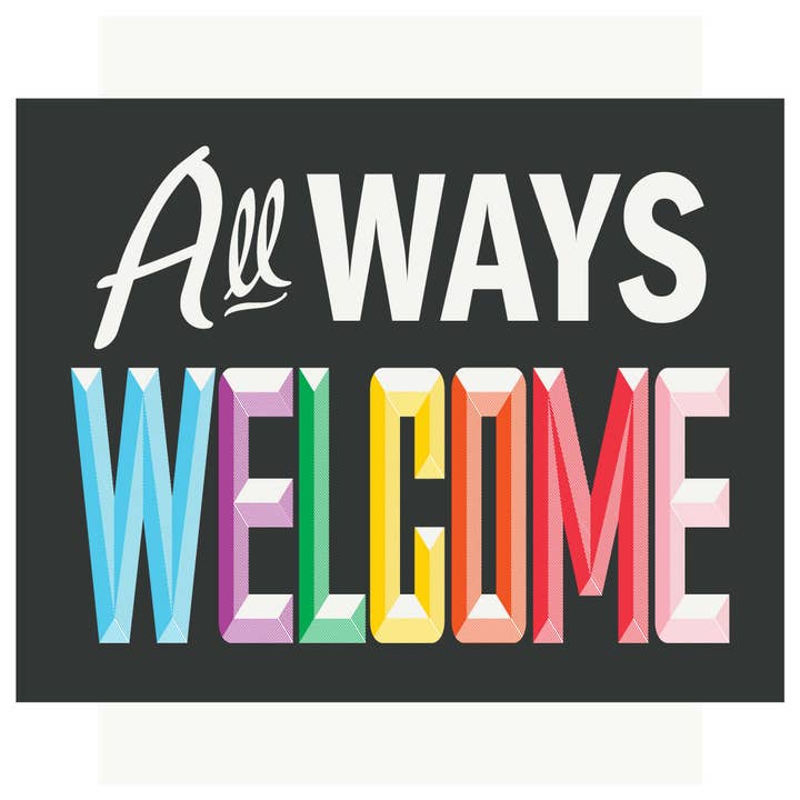 2.5 x 3.5 All Ways Welcome Magnet for wholesale by Fridgedoor