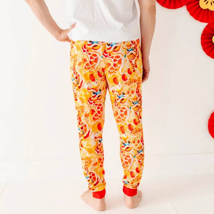 Dreambly Me - Wholesale Sleepwear Bottom - Men's - Lion Dancers Men's Pajama Pants3