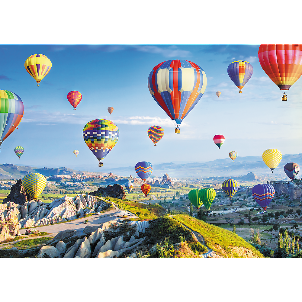 CASTORLAND by Bridge Toys - Vente Puzzle – adulte - Puzzles de 1000 pièces, vue sur la Cappadoce, Turquie, montgolfières, magnifiques puzzles de paysages, puzzles pour adultes, Trefl 106131