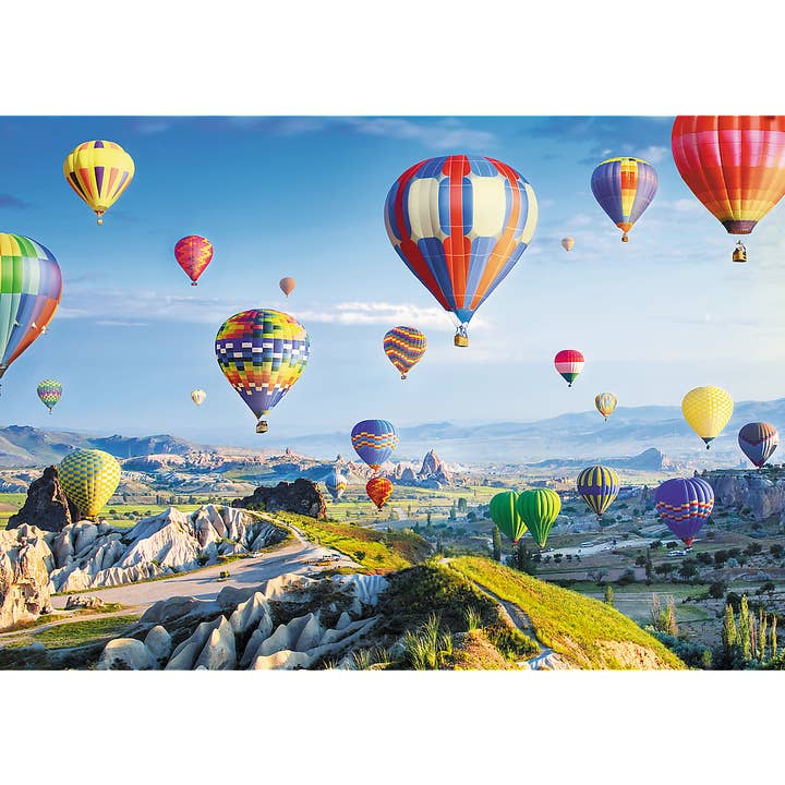 CASTORLAND by Bridge Toys - Vente Puzzle – adulte - Puzzles de 1000 pièces, vue sur la Cappadoce, Turquie, montgolfières, magnifiques puzzles de paysages, puzzles pour adultes, Trefl 106131