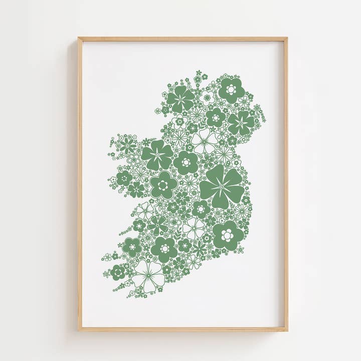Art print | Wildflower Ireland | A4 | Screen print for wholesale by Once upon a Dandelion