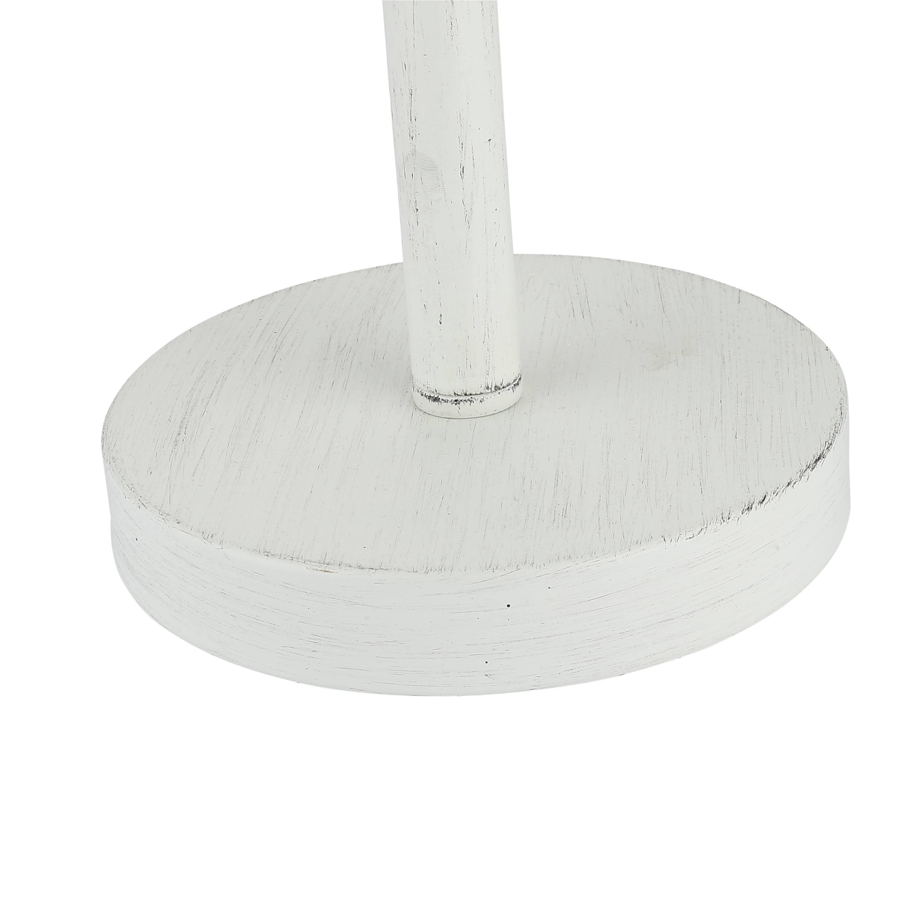 River of Goods - Vente Lampes d'appoint/de bureau - Lampe de table en bois perlée blanche H Elizah de 25 po8