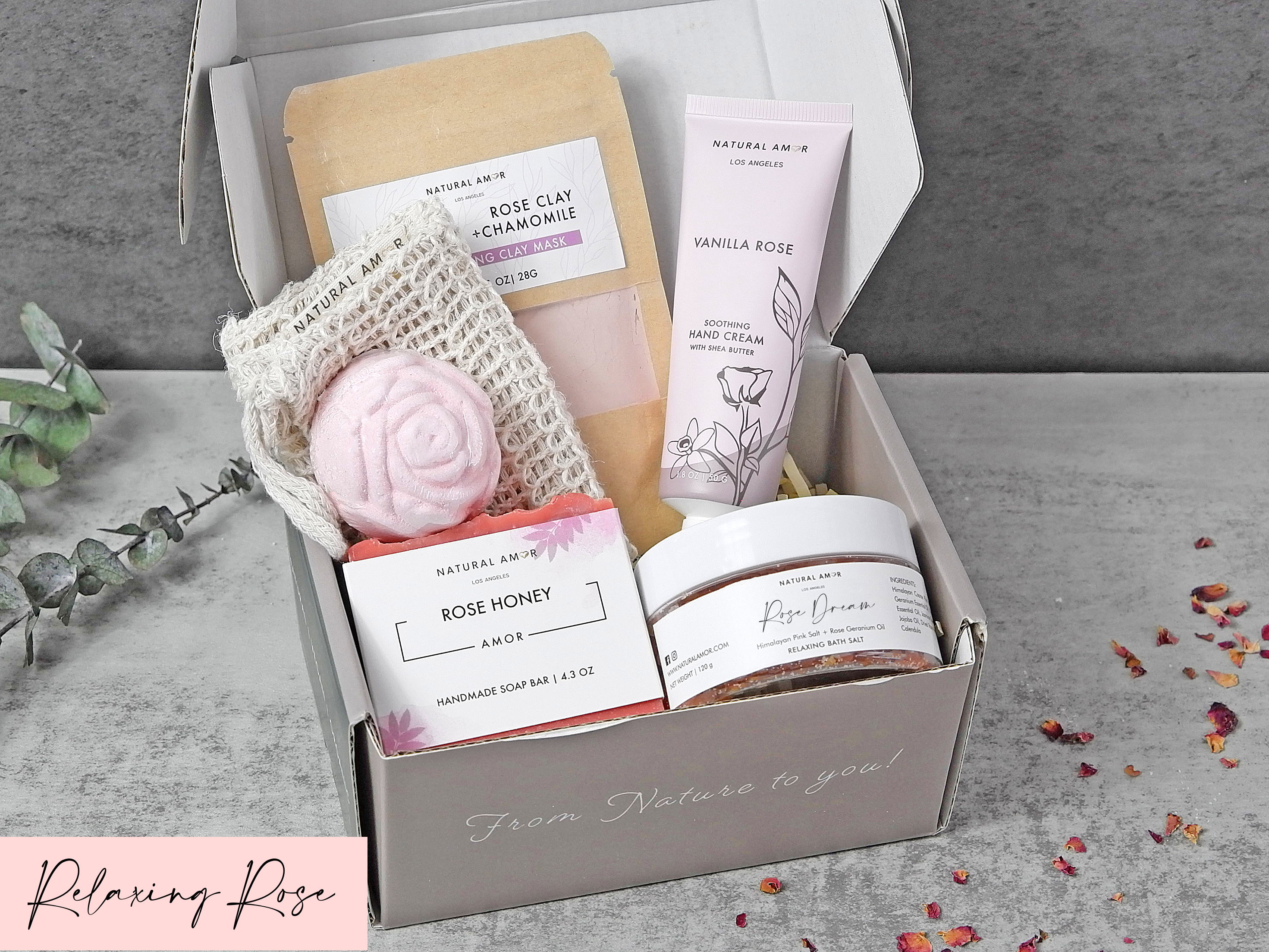 Natural Amor LLC - Wholesale Bath & Body Set - Spa Bath Body Gift Set| Natural Skincare Gift Sets13