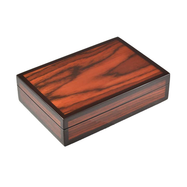 Rosentræ med Brun Kant - Spillekortæske - L-46FSRWBR for engroshandel hos Pacific Connections