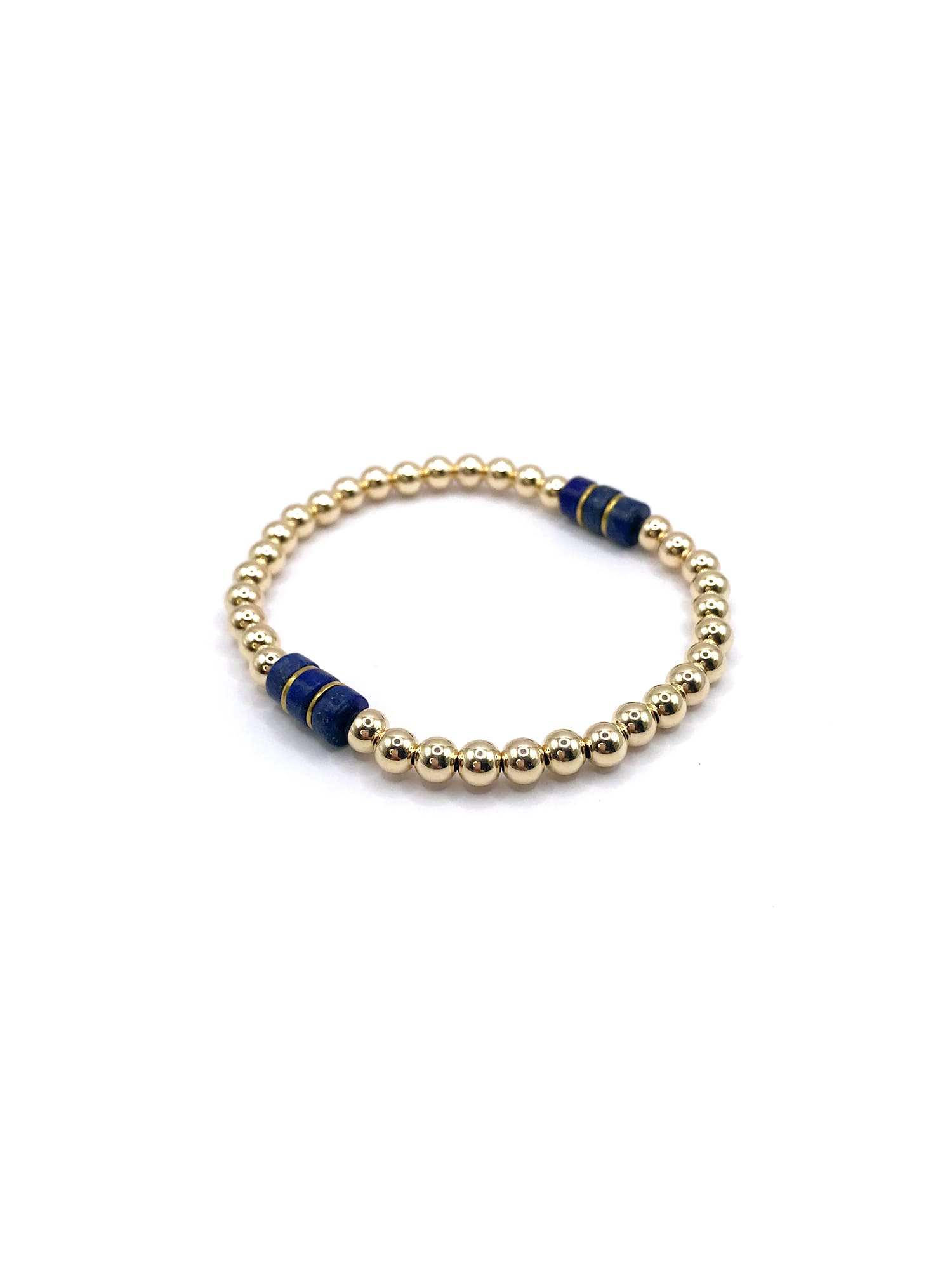 Kaylie Dawn Jewelry - Wholesale Beaded Bracelet - Gemini Handmade Gold Filled Stretchy Bracelet, Heishi Beads4