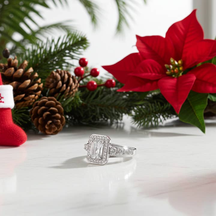 King Of Bling'sIced Out White 3.50ct Cubic Zirconia Fashion Luxury Square Womens Ring Size 7 for wholesale by KING OF BLINGS