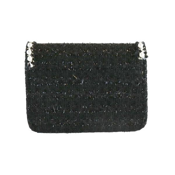 Doe a Dear - Wholesale Crossbody Bag - Kids - B1306 Pearl Trim Tweed Purse (2 Colors)
