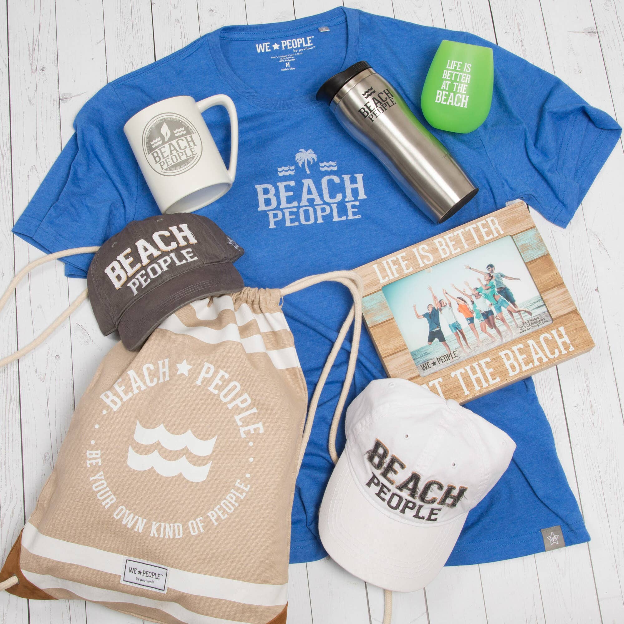 Pavilion - Wholesale Baseball Cap - Unisex - Beach People - White Adjustable Hat3