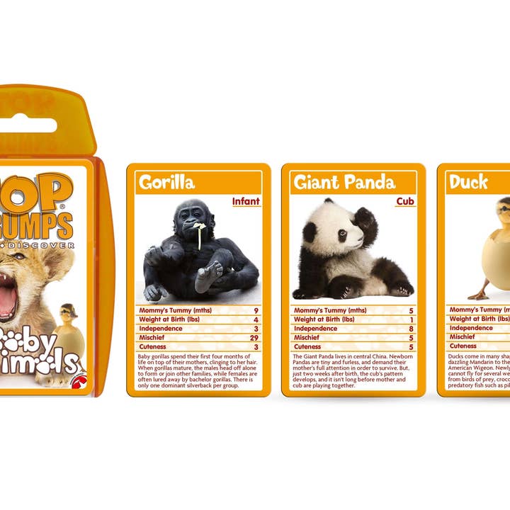 Top Trumps USA, Inc. - Wholesale Card Game - Baby Animals Top Trumps Card Game