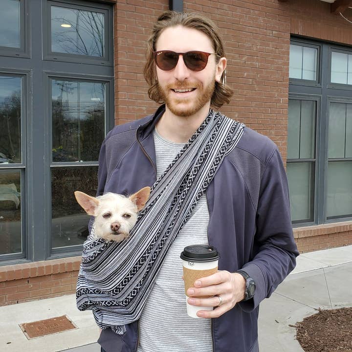 Walking Palm - Wholesale Pet Carrier - Cat/Dog - Dog Sling - Salt & Pepper Woven