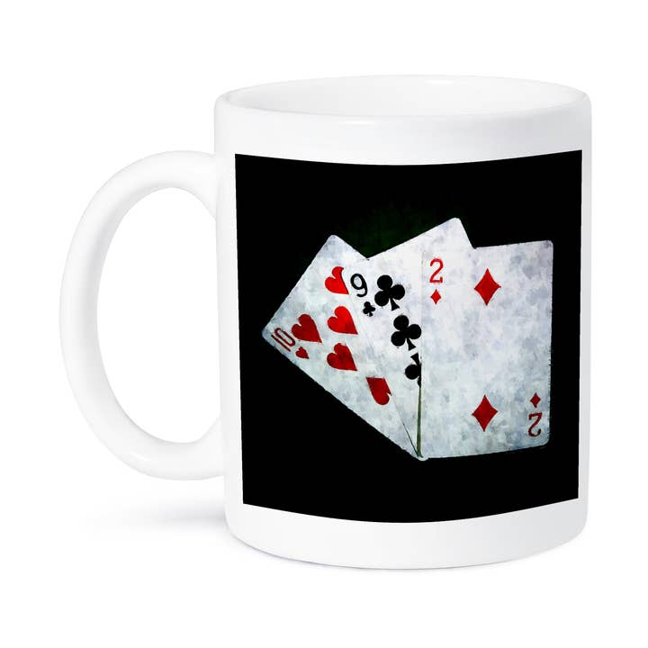 3dRose - Wholesale Coffee Mug - 3dRose, Blackjack Twenty One combination - Ten, Nine, Two, Mug8
