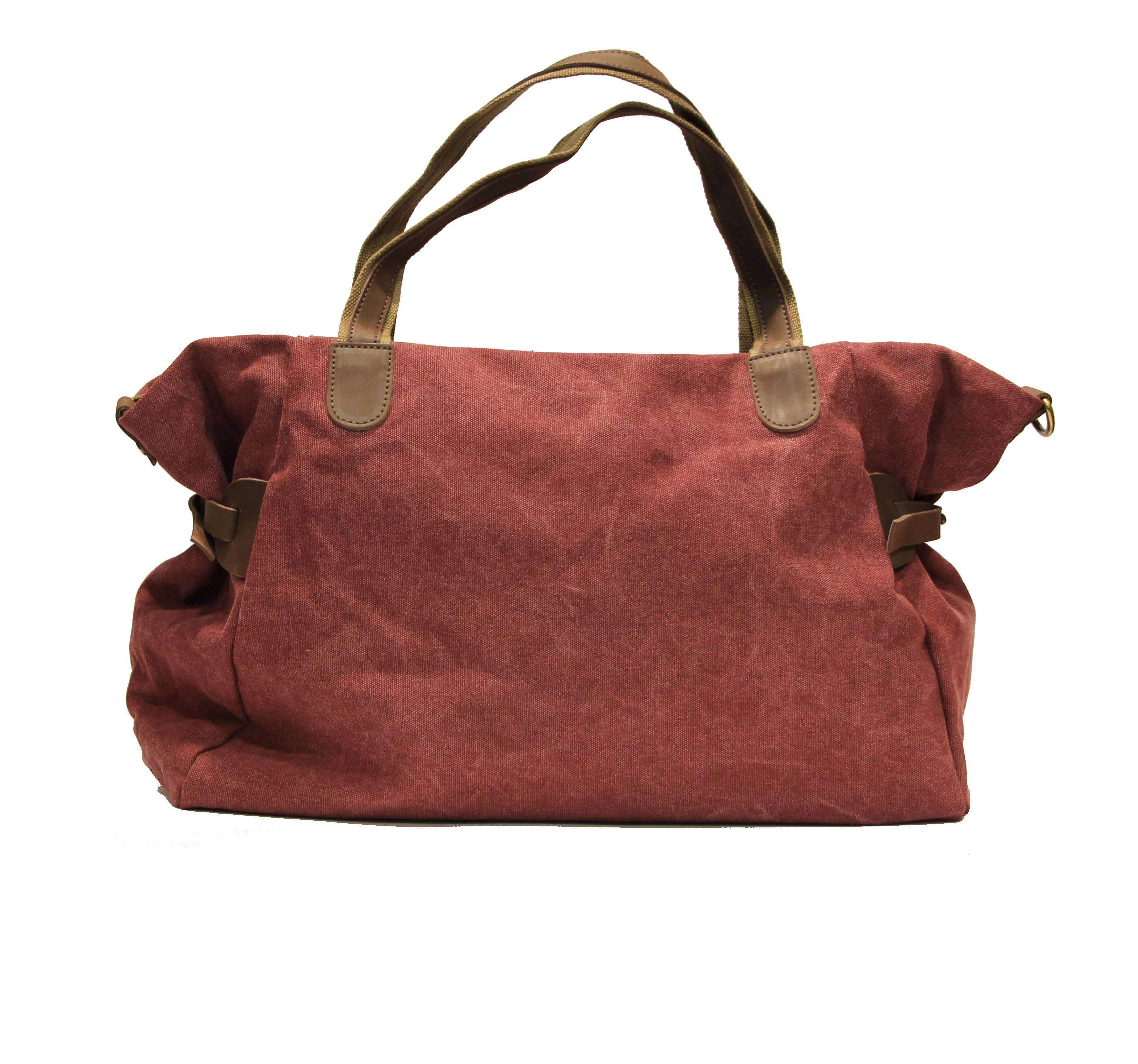 ZEDE PARIS - Wholesale Weekender Bag - Women's - SAINT-LAZARE - Weekend travel sports bag in canvas and leather37