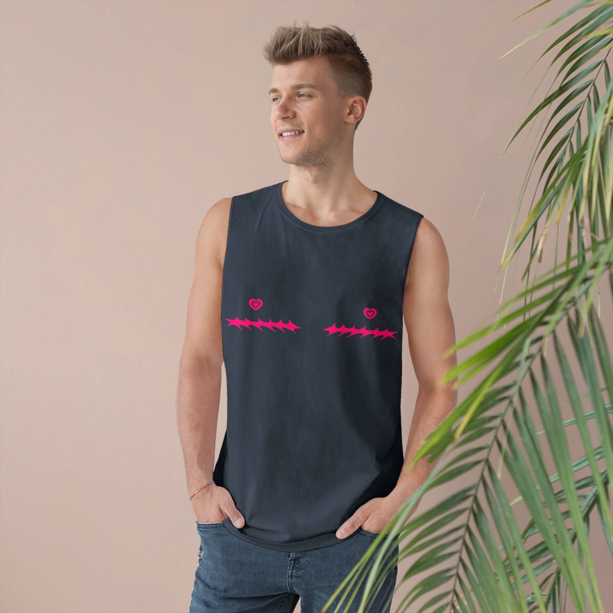 SoftBoysClub - Wholesale Tank Top - Men's - Heart Nipple Top Surgery Scars Tank Top10