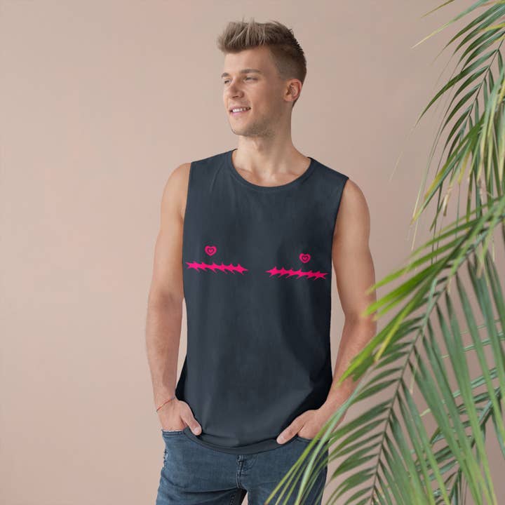 SoftBoysClub - Wholesale Tank Top - Men's - Heart Nipple Top Surgery Scars Tank Top10