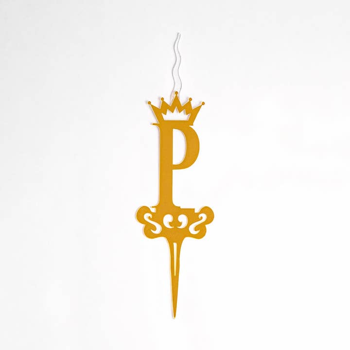 Food Safe Cake Topper LETTER 'P' Acrylic Cake Topper Candle - Cake Candles for Birthday, Anniversary Decoration, Family Baking Reunions, Theme Party Cake Decorating Supplies for wholesale by Food safe Cake Topper