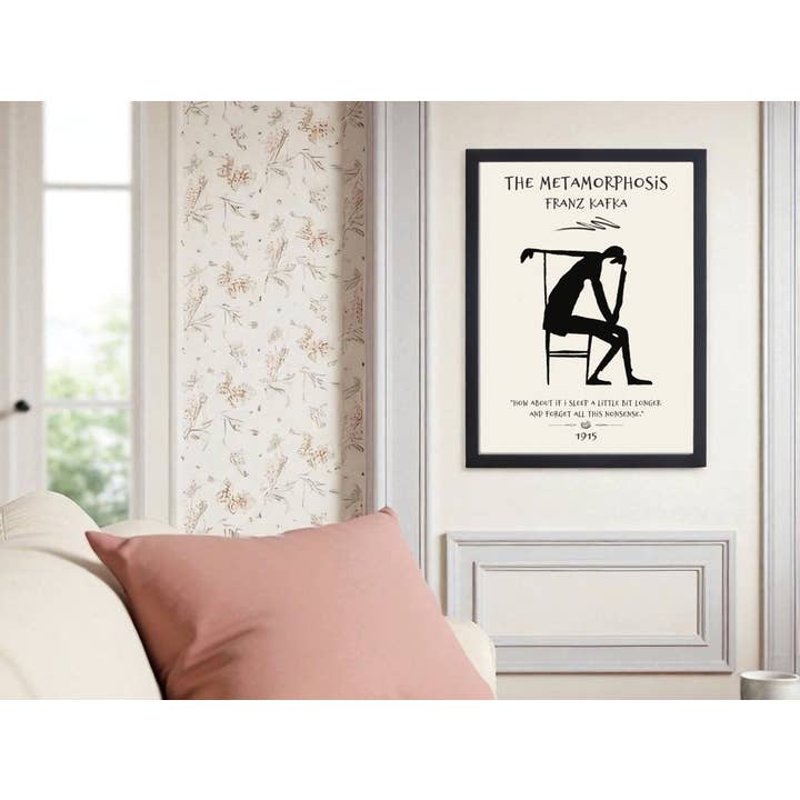 Beyond the Shelf – wholesale Art print – The Metamorphosis, Franz Kafka, Book Quote Art3