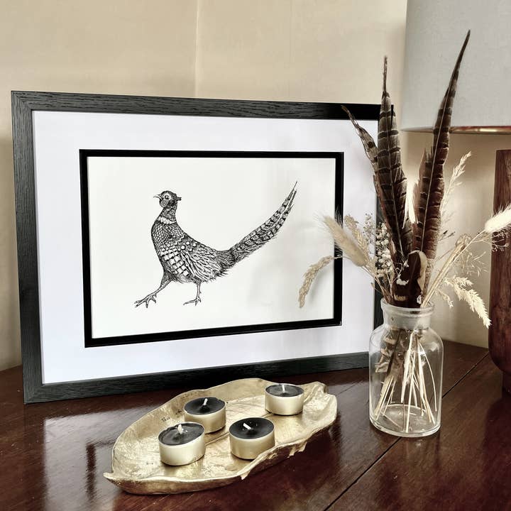 Stampa giclée Phillip Pheasant A4 per la vendita all'ingrosso da parte di Kate Please