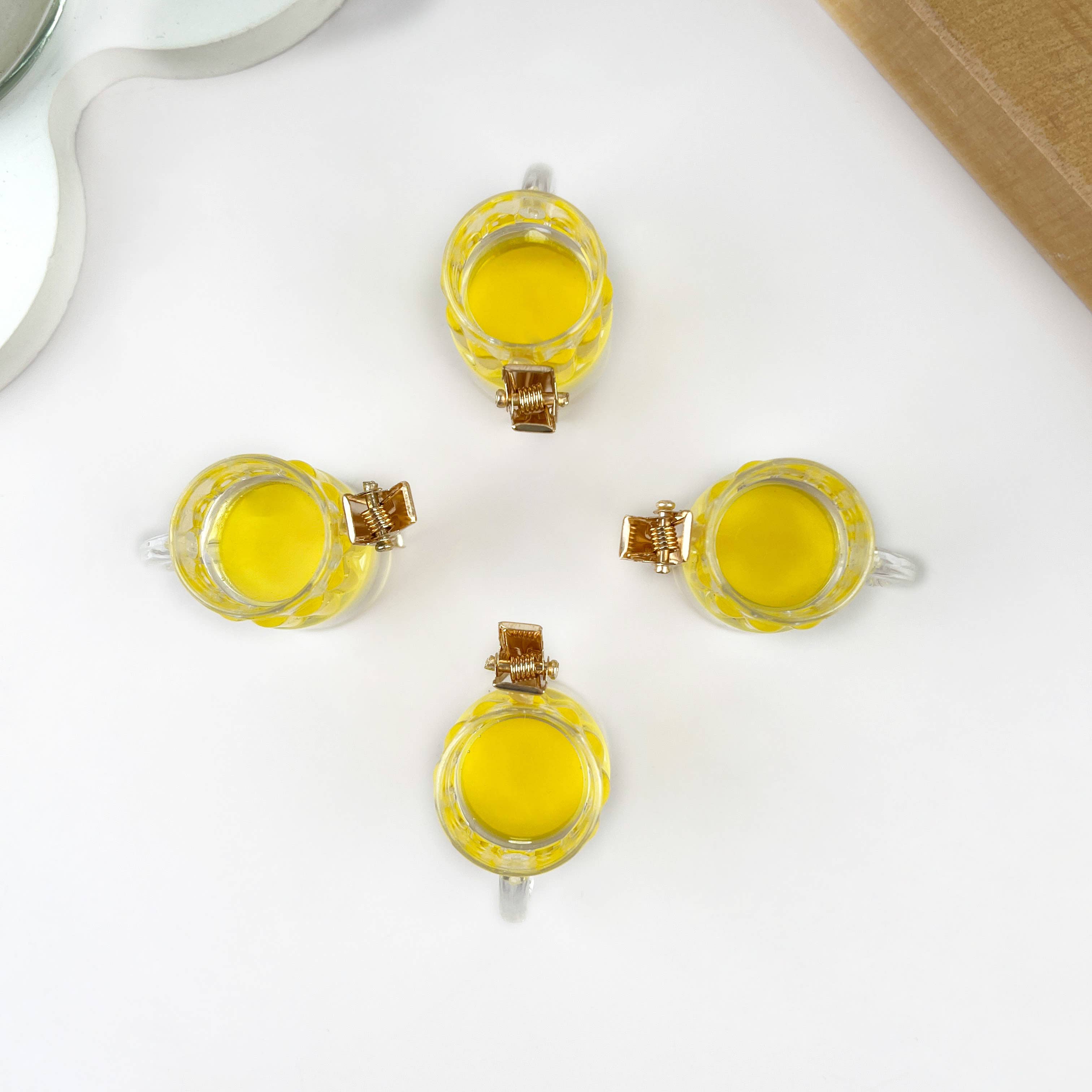 Yellow Funny imitation beer cup duckbill clip for wholesale on Faire3