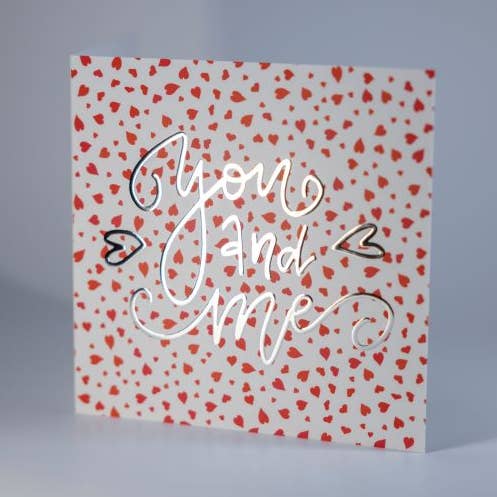 Du och jag - Små röda hjärtan för wholesale av Kortspecialisten