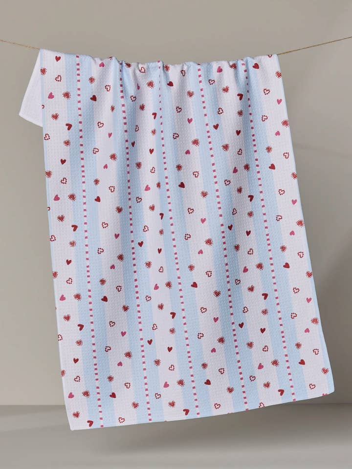 Love Stripes Tea Towel for wholesale by Geometry