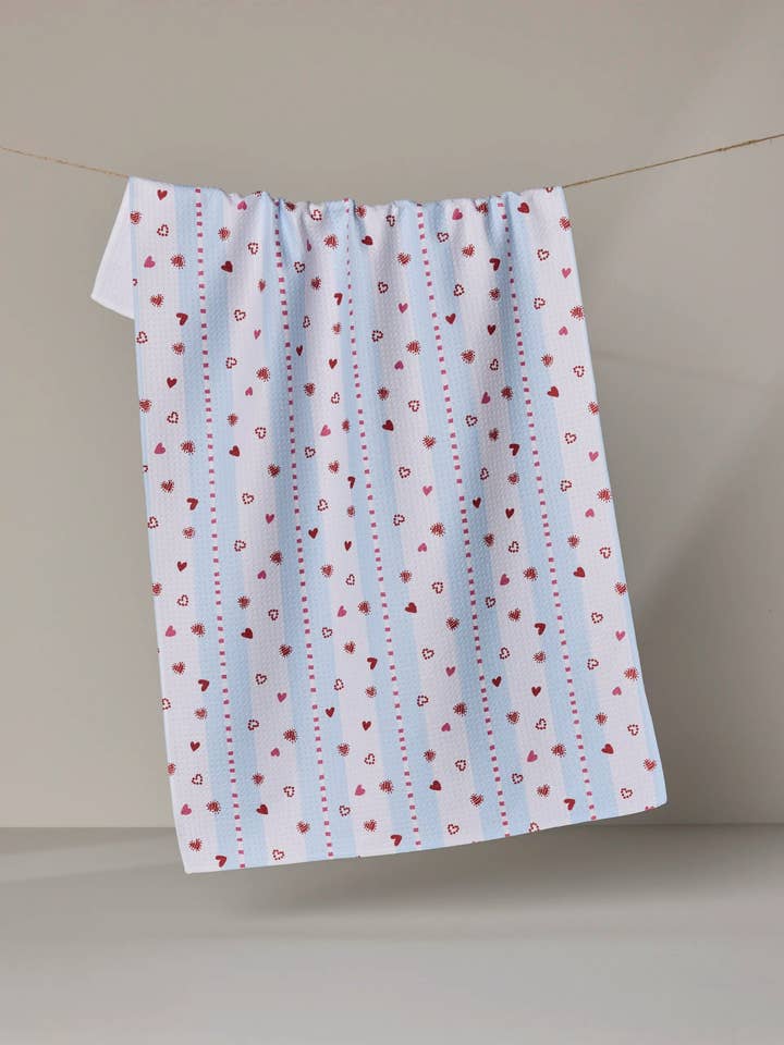 Love Stripes Tea Towel for wholesale by Geometry