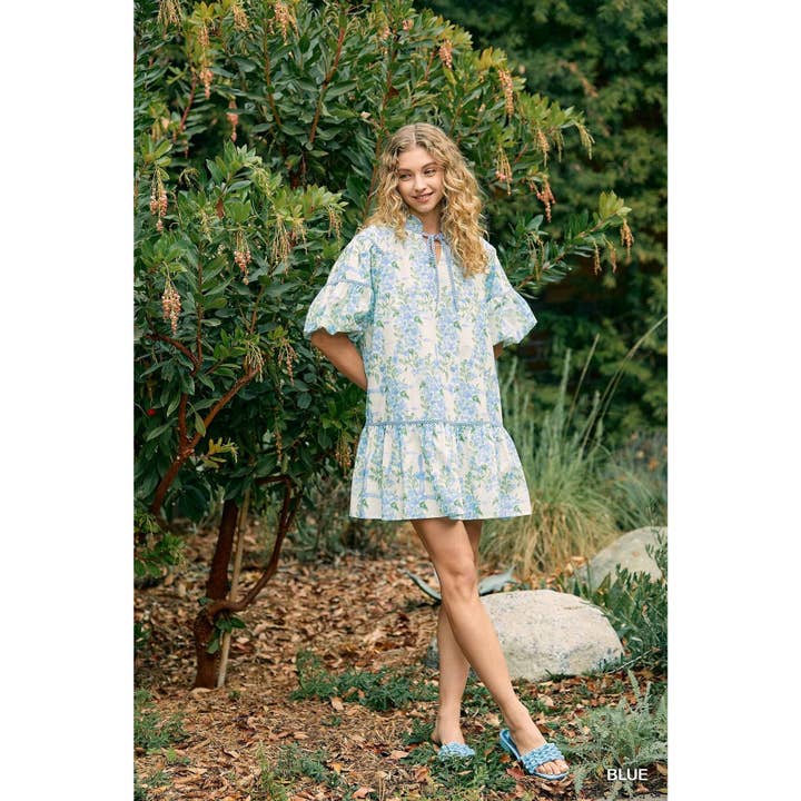 STYLE USA - Wholesale Dress - Women's - Floral Print Mini Dress
