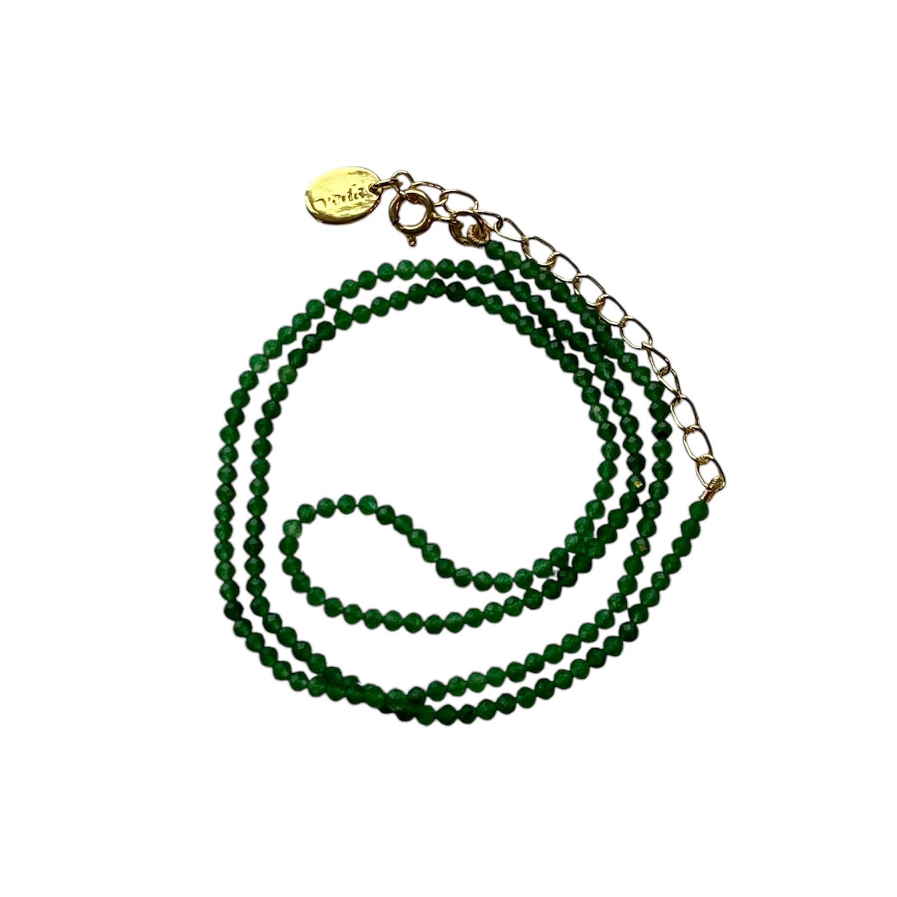 Asia West – Großhandel Perlenkette – Perlenkette mit rohem Smaragd  0