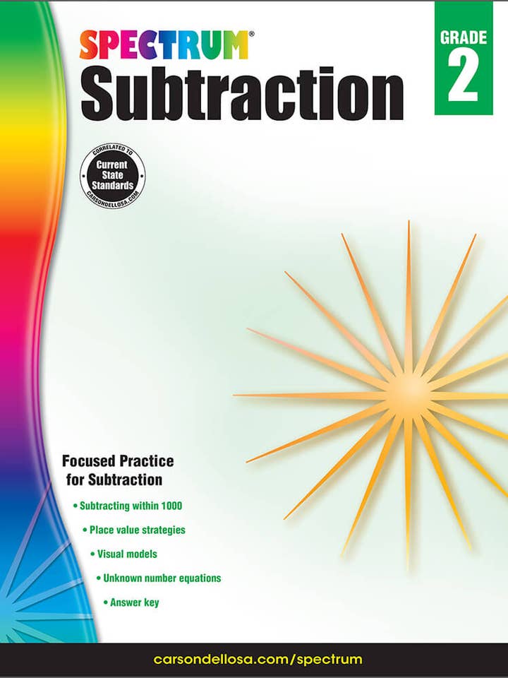 Subtraction, Grade 2 for wholesale by Carson Dellosa Education