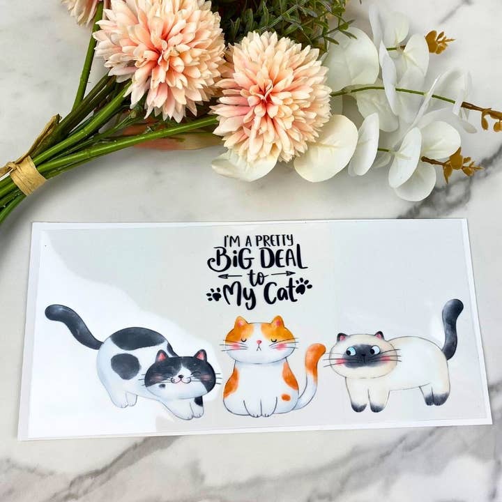 Big Deal To My Cat | 16 oz UV DTF Wrap for wholesale by HKS Custom Designs