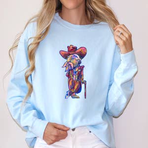 Miss Lola  Blue Kids Crewneck Sweater – MISS LOLA