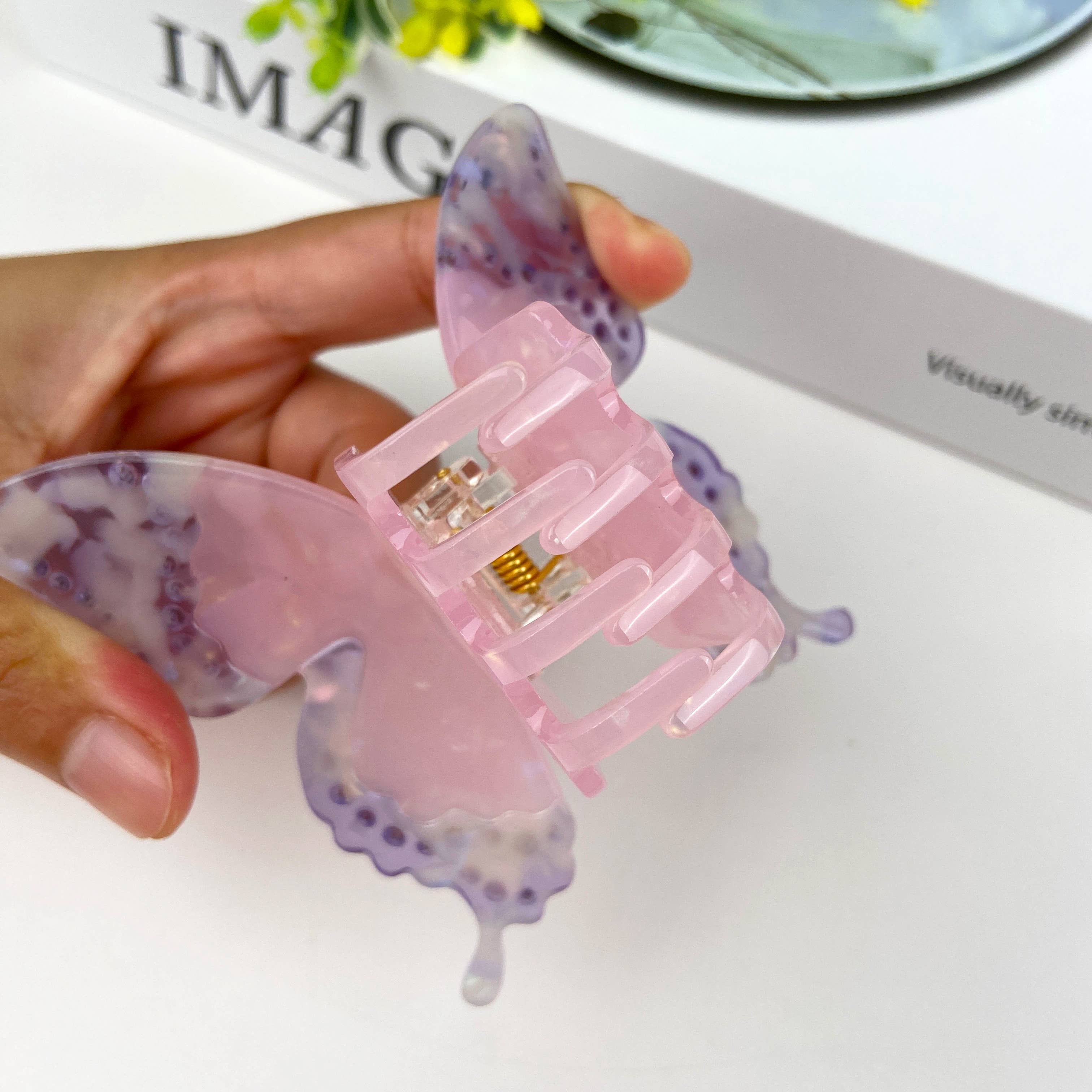 TheDivaSoap - Vendita all'ingrosso Fermaglio per capelli - Donna - Fermaglio per capelli a farfalla con strass in acetato11