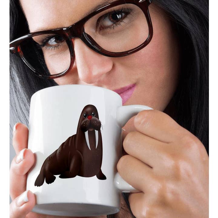 3dRose - Wholesale Coffee Mug - 3dRose, Cute Brown Walrus Illustration, Mug9