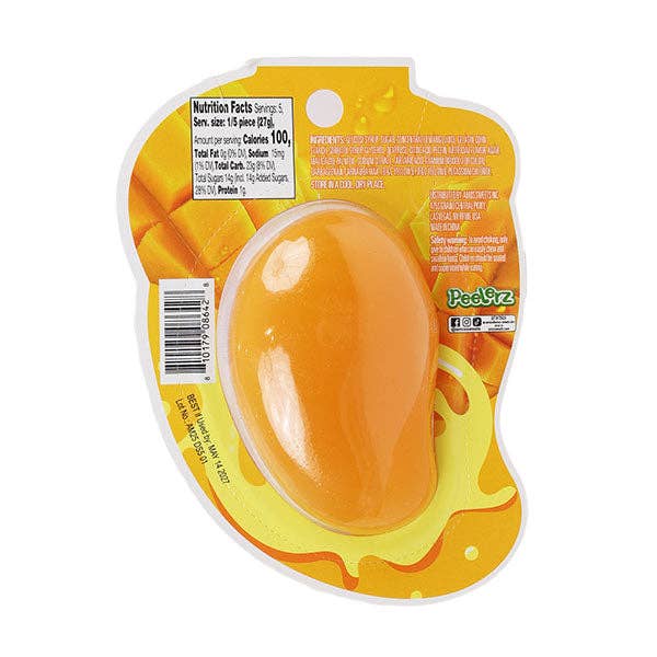 Showcase - Wholesale Gummy - Amos Peelerz Giant Gummy Mango Peelable Candy (4.76oz)2
