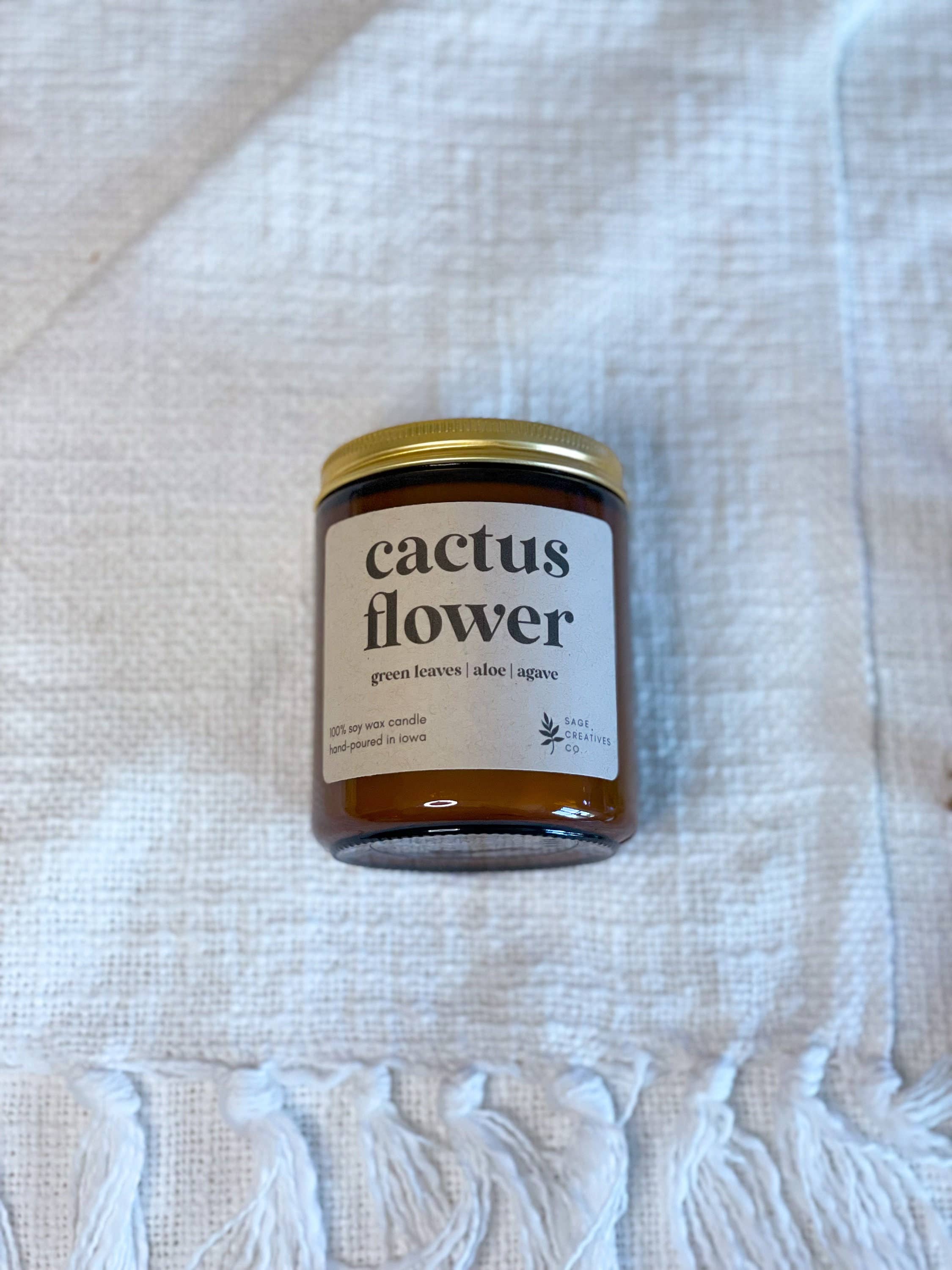 Sage Candle Co. - Wholesale Jar/Filled Candle - Cactus Flower - 100% Soy Wax Candle6