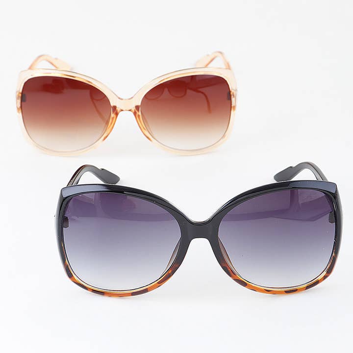 MIX Oversized Gradient Butterfly Sunglasses for wholesale on Faire