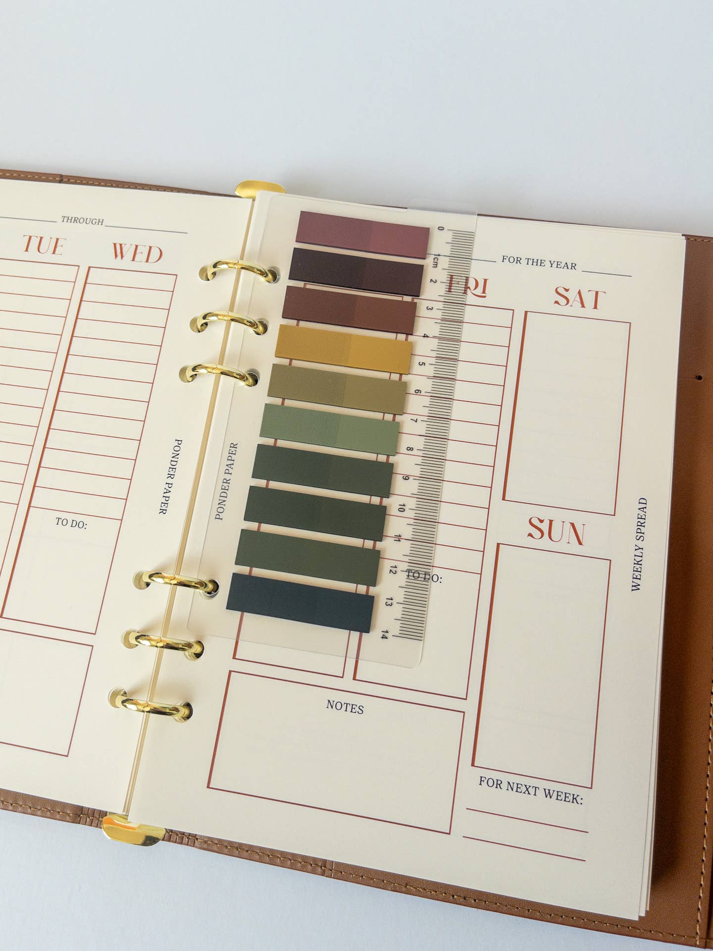 Ponder Paper Co – Engroshandel Bogmærke – Selvklæbende indexfaner og A5 bogmærke3