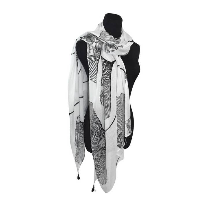 Dupatta Designs - Wholesale Scarf - Women's - Ginko Floral Scarf31