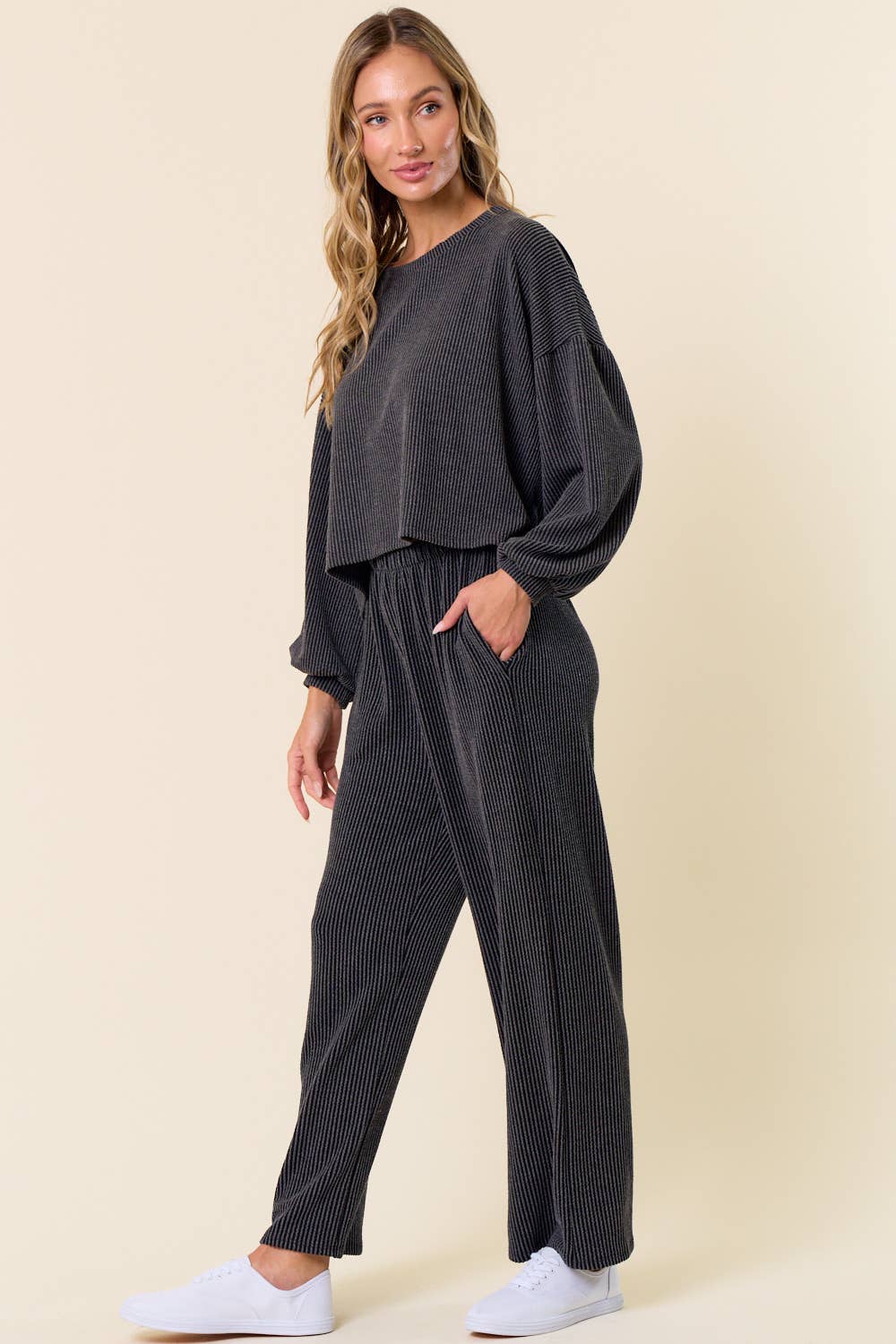 lovely melody - Wholesale Knit Top - Women's - LMT4100-Manifest ribbed top4