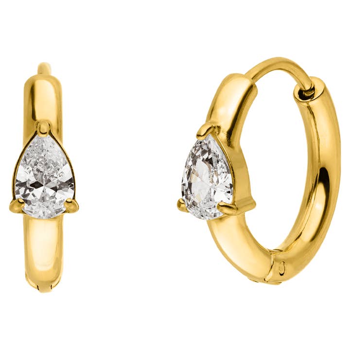 Schmuckgroßhandel - Wholesale Huggie Earrings - Alcina earrings | 18K gold plated