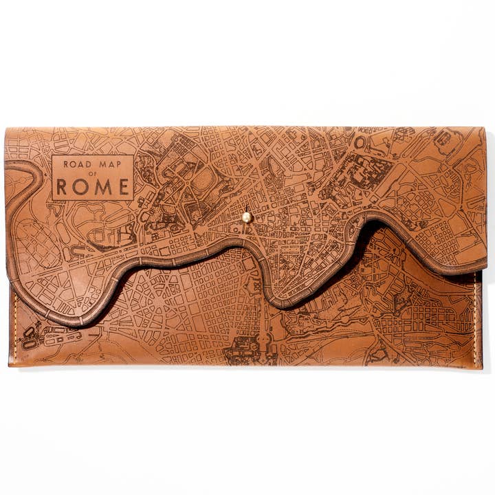 Tactile Craftworks - Wholesale Clutch Bag - Women's - Rome Map Clutch0