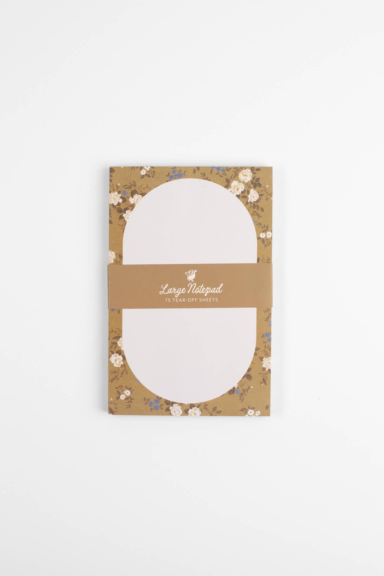 Flowerie - Wholesale Notepad - Blossom Large Notepad | Vintage Gold Floral1