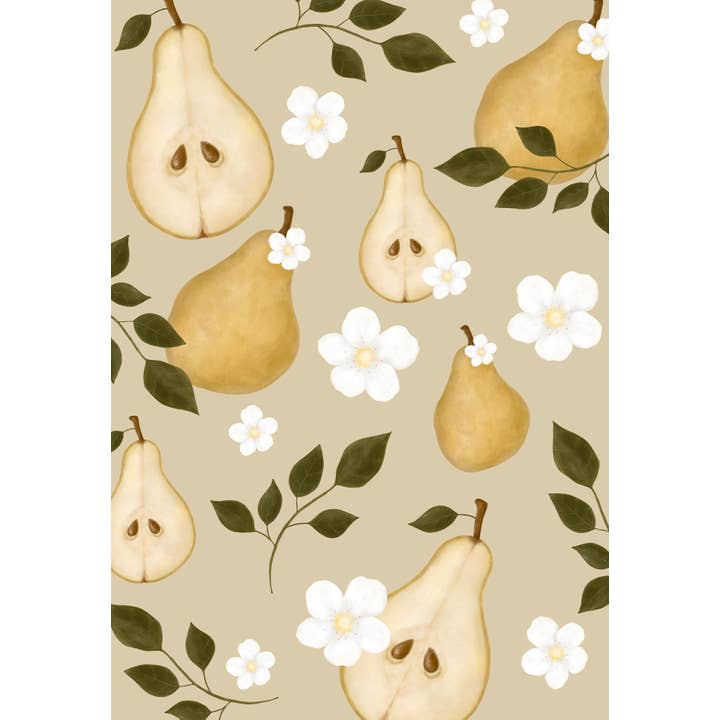 k.Patricia Designs – Großhandel Geschenkpapier in Bögen – Geschenkpapier mit Birnen1