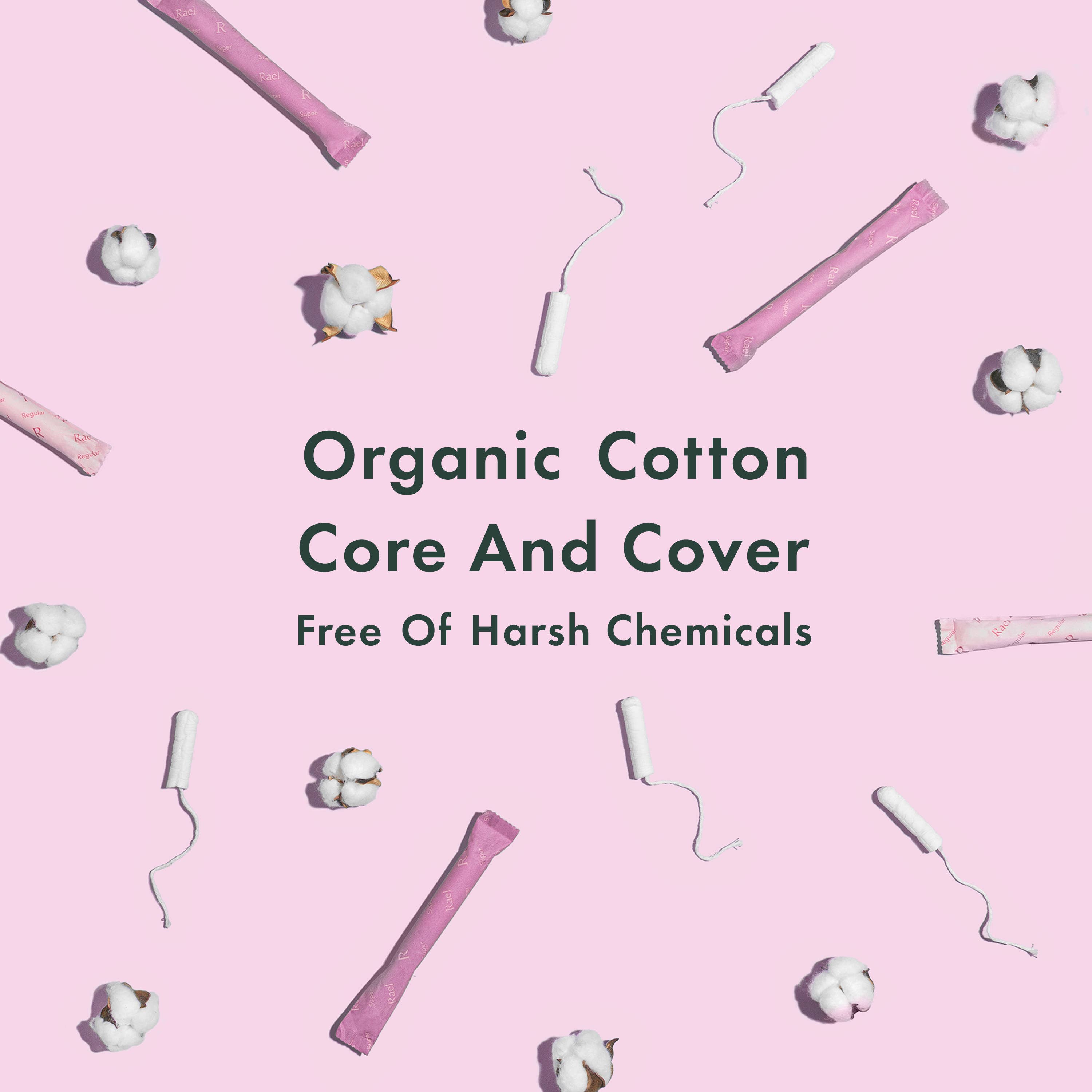 Rael - Wholesale Tampon - Rael Organic Cotton Tampons w/Compact Applicators - Regular2