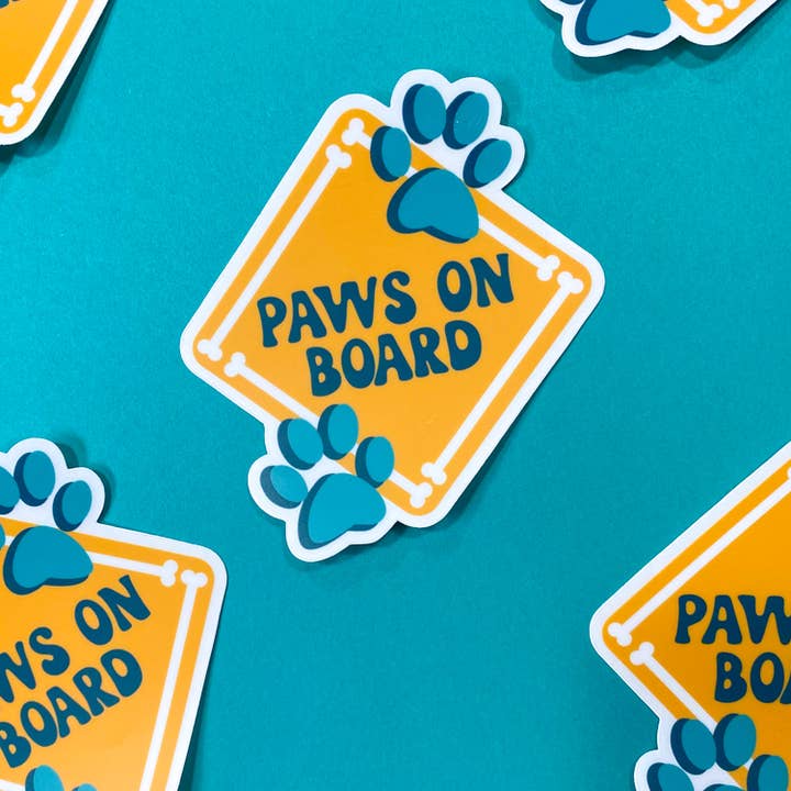 Chelzart - Wholesale Sticker - Paws On Board Sticker | Dog Mom Decal11