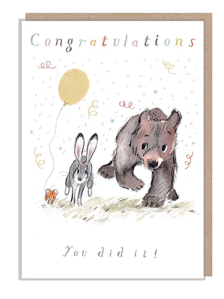Cute Card - Congratulations - Celebration for wholesale by Paper Shed Design Ltd
