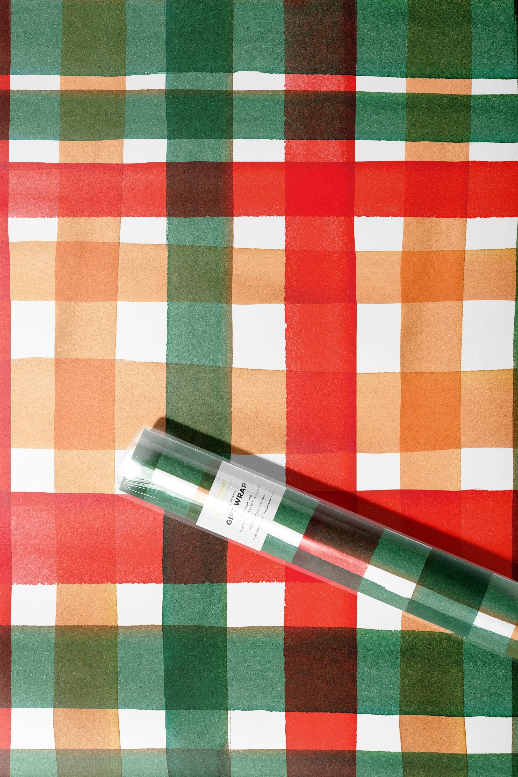 The Paper Curator - Wholesale Flat Wrap - Holiday Plaid Wrap2