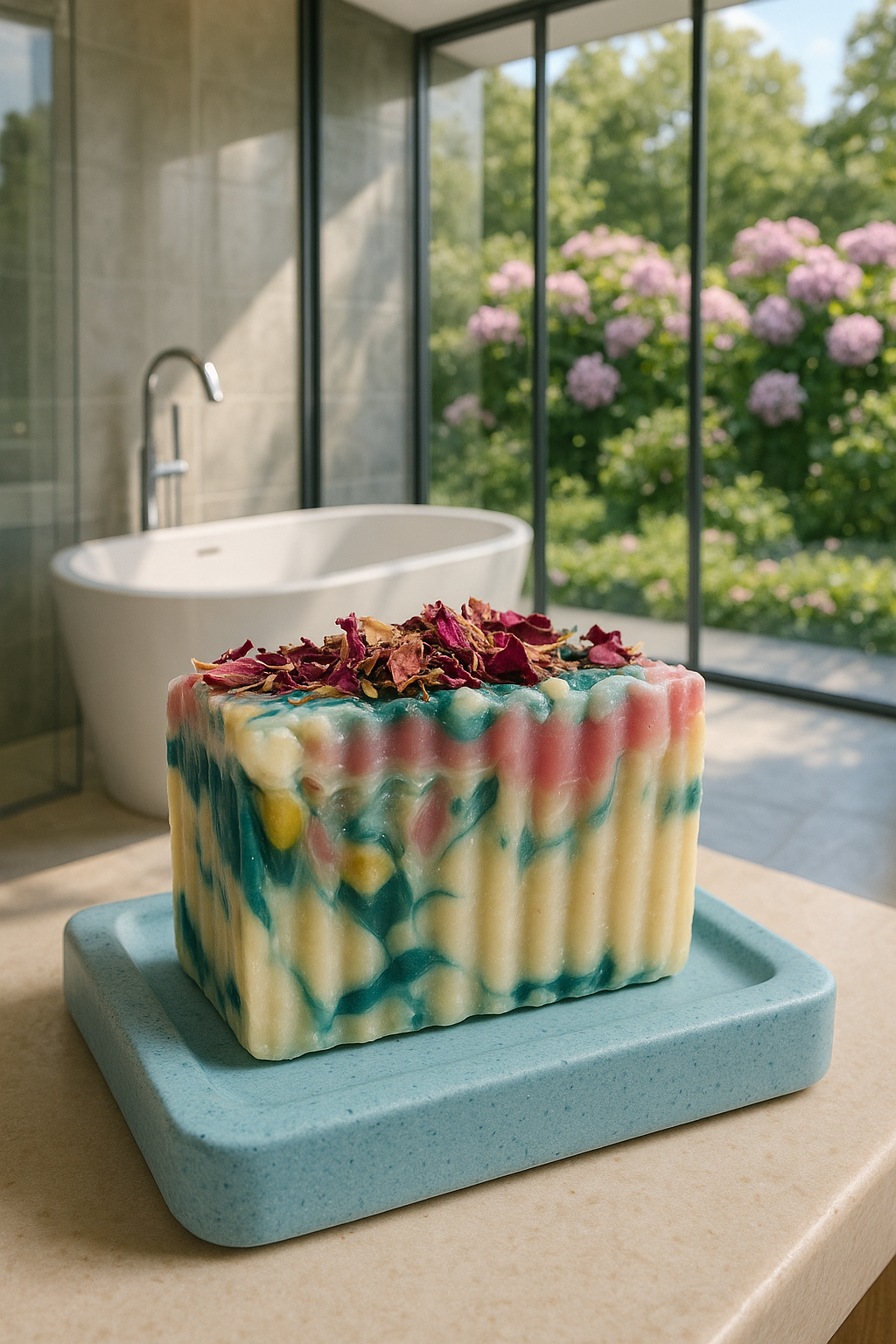 Priscila Leen Arts at Florida Soap Candle – sabonete sólido por atacado – Sweet Garden Sabonete processo frio vegan natural feito à mão9