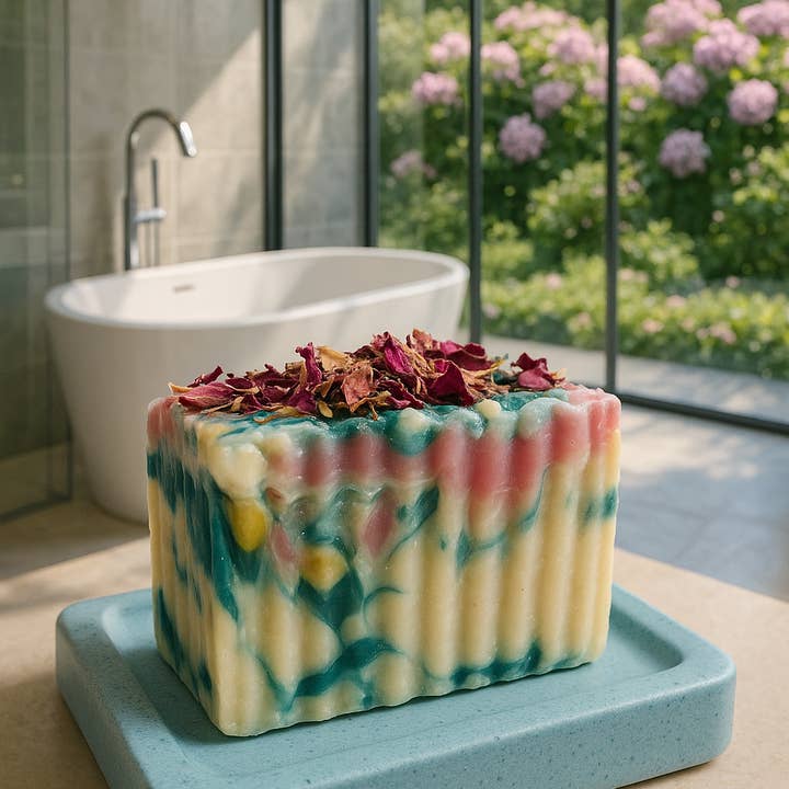 Priscila Leen Arts at Florida Soap Candle – Engroshandel Sæbestykke – Sweet Garden Soap kold proces naturlig vegansk håndlavet9