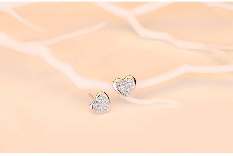 Gemscape UK – Großhandel Ohrstecker – Voll besetzter Liebesohrring aus Sterlingsilber3