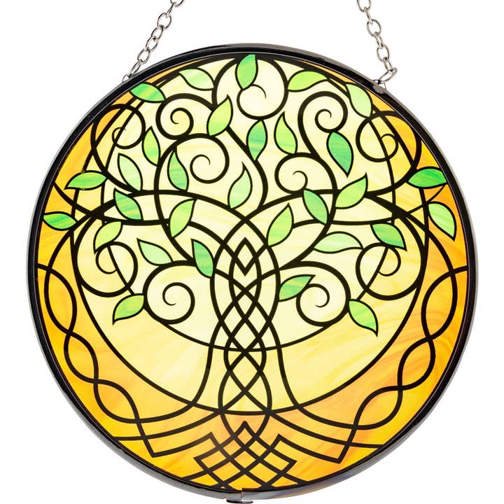 Kheops International – wholesale Solfångare – Glas Suncatcher 6in - Livets träd - Celtic (Varje)